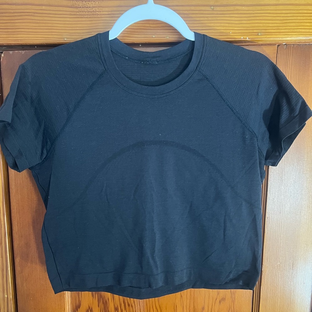 Lululemon Swiftly Tech Cropped tee - black size 10